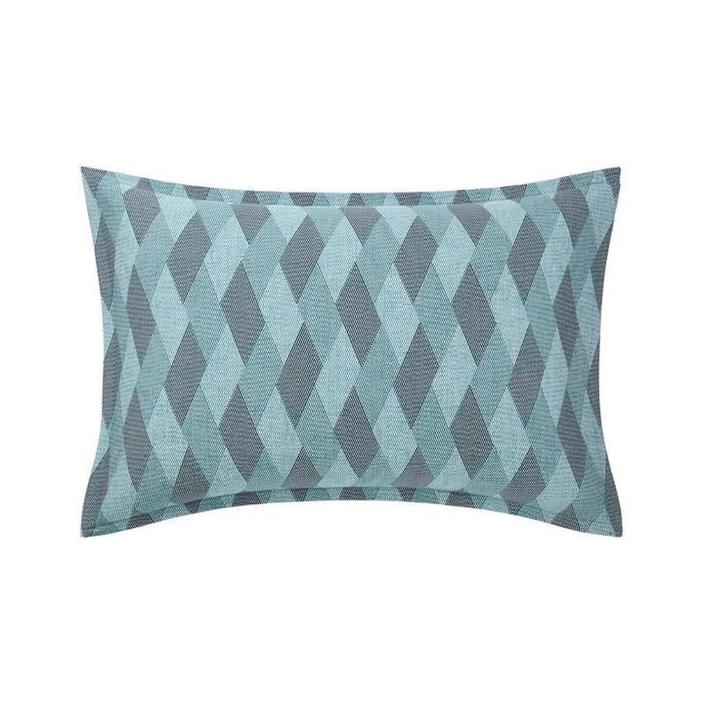 Hugo Boss Egean Wave Standard Oxford Pillowcase - Blue
